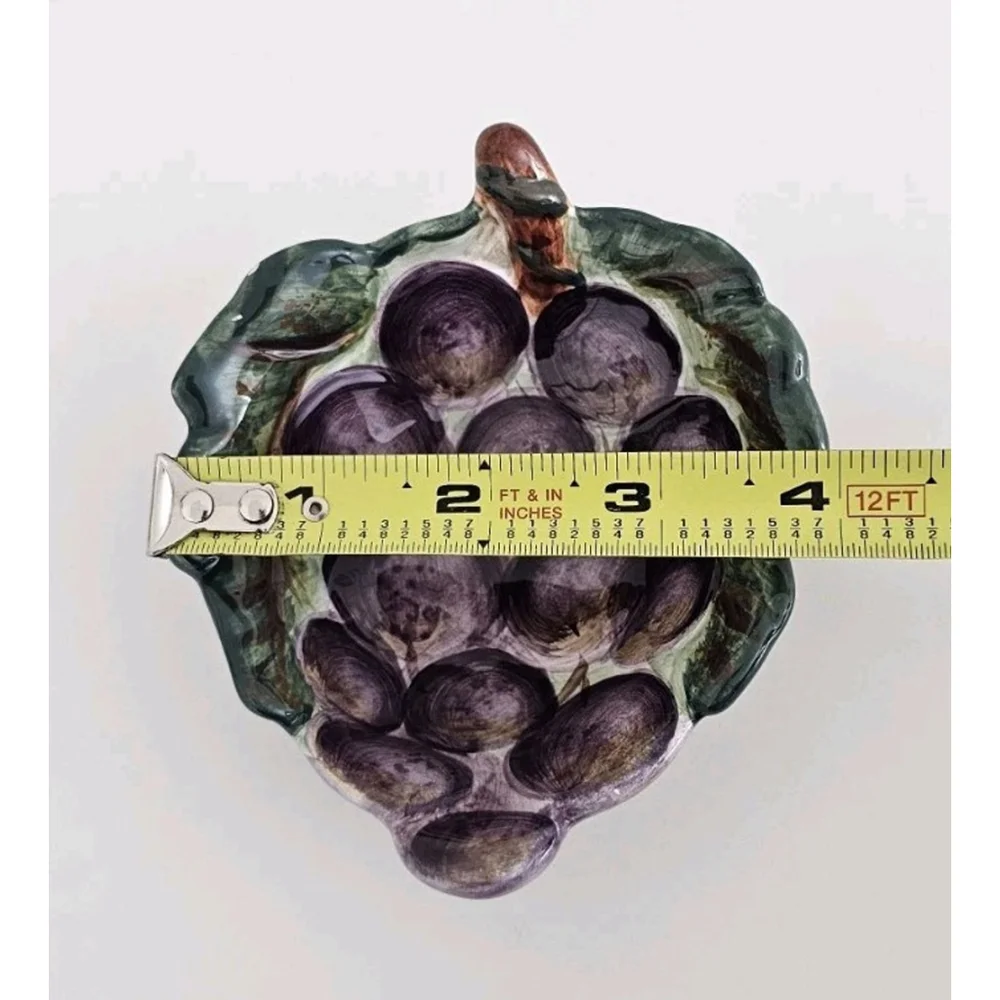 Vintage Corsica Home Ceramic Grape Pattern Bowl - Made in China